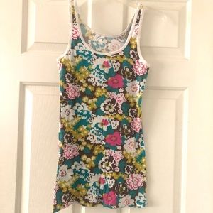 Mossimo Floral Tank Top Women Large